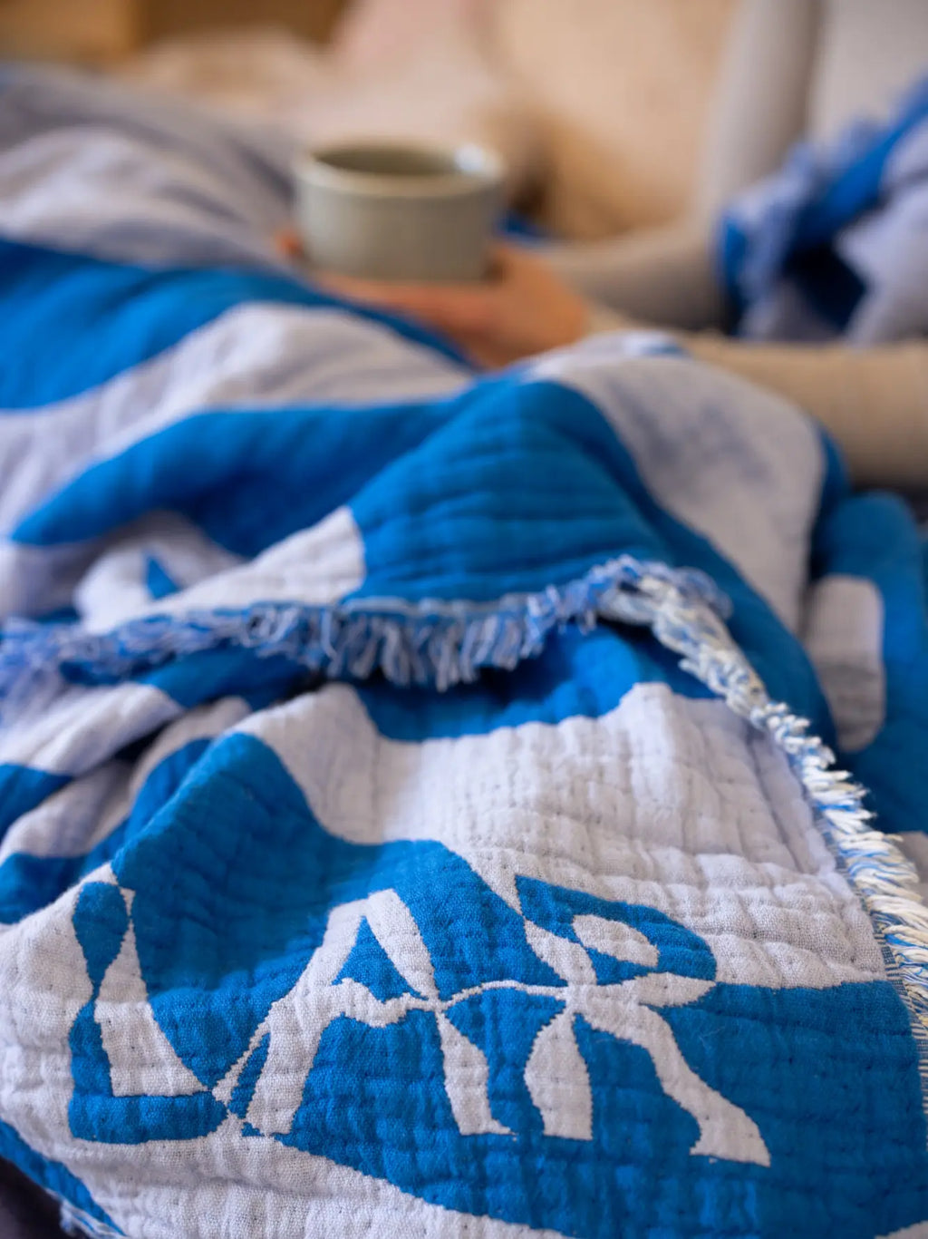 Logo von blauer Kuscheldecke von LAR